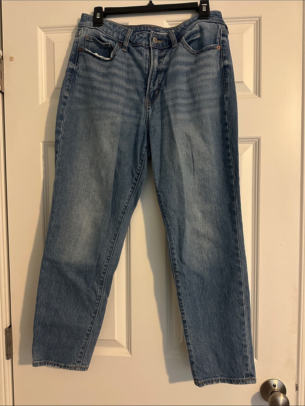 Old Navy Women's Straight-Leg Light Blue Jeans